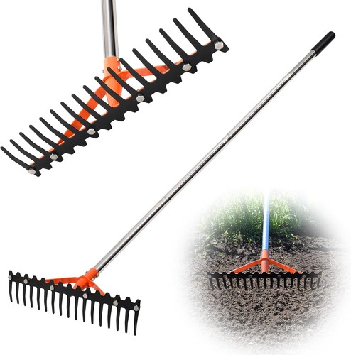 Inch garden rake with - inch,