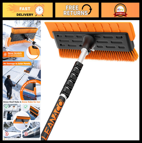 Telescoping roof rake for - roof,